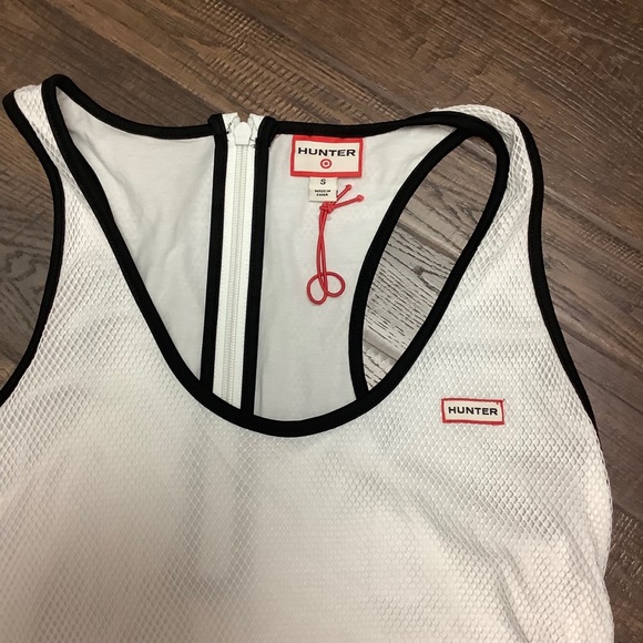 NWOT Hunter For Target White Mesh Drawstring Dress - Picture 4 of 7